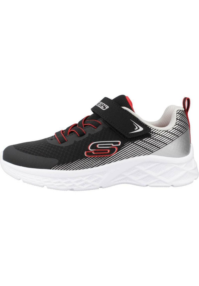 Skechers - MICROSPEC II - Tenisky - black silver coloured red, Zvětšit