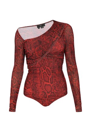faina, Langærmet T-shirt - red/black