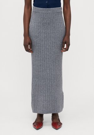 ONLJEANETT LIFE LONG SKIRT  - Maxiskjørt - medium grey melange