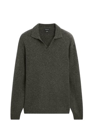 FLECKED V-NECK  - Strickpullover - dark grey