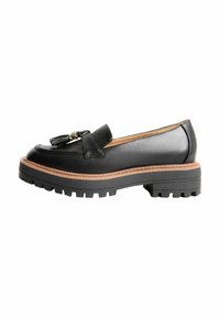 REGULAR FIT - CHUNKY SNAFFLE TRIM DETAIL LOAFERS - Slip-ons - black