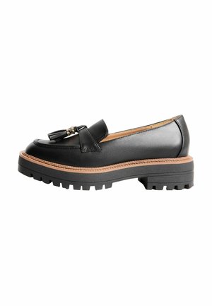 REGULAR FIT - CHUNKY SNAFFLE TRIM DETAIL LOAFERS - Slip-ons - black