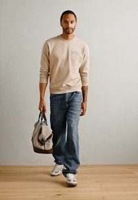 Scotch & Soda LEFT CHEST LOGO - Sweatshirt - plaza taupe