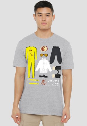 BRUCE LEE LEE GIFT SET - Print T-shirt - mottled light grey