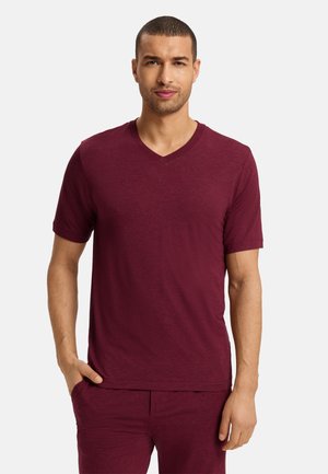 T-Shirt basic - carbernet melange