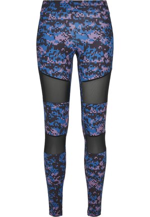 Urban Classics TECH - Leggings - digital duskviolet camo