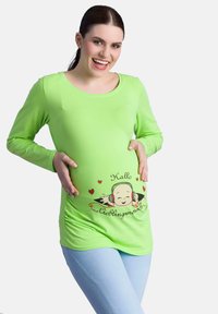 M.M.C. HALLO LIEBLINGSMENSCH - Langarmshirt - hellgrün