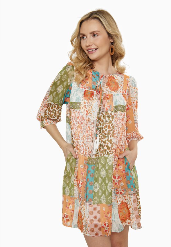 Freizeitkleid - multicolour orange