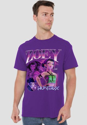 K-POP DEMON HUNTERS - HUNTRIX ZOEY BOOTLEG - T-Shirt print - purple