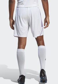 adidas Performance TIRO 23 SHORT - Kurze Sporthose - white   active purple