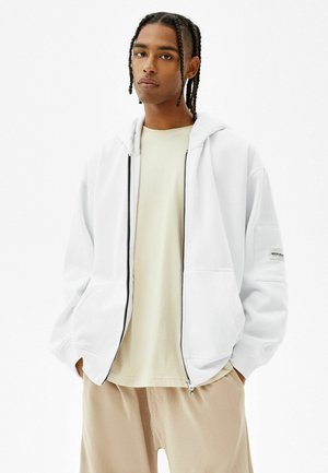 Zip-up sweatshirt - white