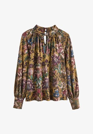 REGULAR FIT - Palaidinė - olive green floral