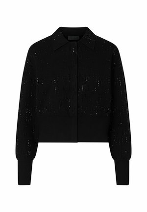 LIU JO, LIU JO KNIT JACKET WITH GEMSTONES - Chaqueta fina - black
