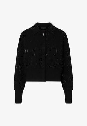 LIU JO, LIU JO KNIT JACKET WITH GEMSTONES - Chaqueta fina - black