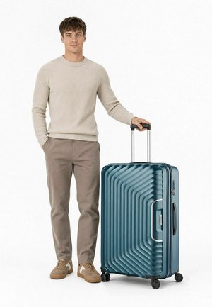 Redolz, ESSENTIALS 01 4 ROLLEN TROLLEY L 77 CM MIT DEHNFALTE UNISEX - Trolley - blue metallic