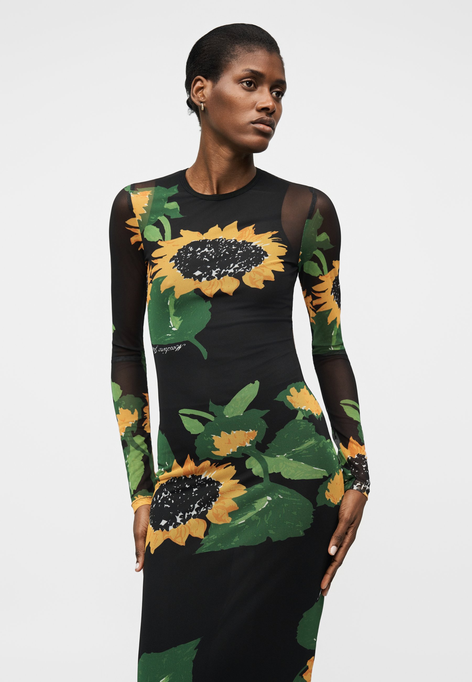MOSCHINO JEANS DRESS - Vestido de dia - black/preto - Zalando.pt