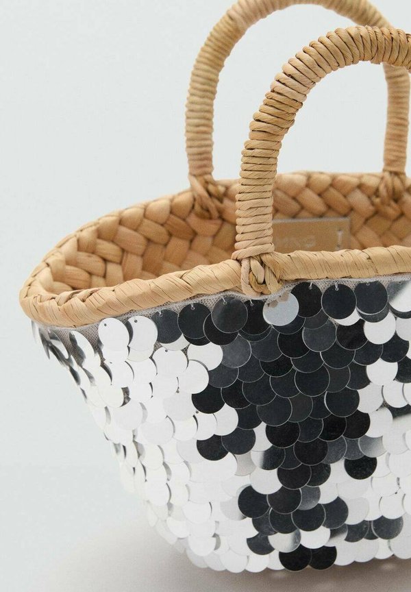 MINI À PAILLETTES - Handbag - argent4