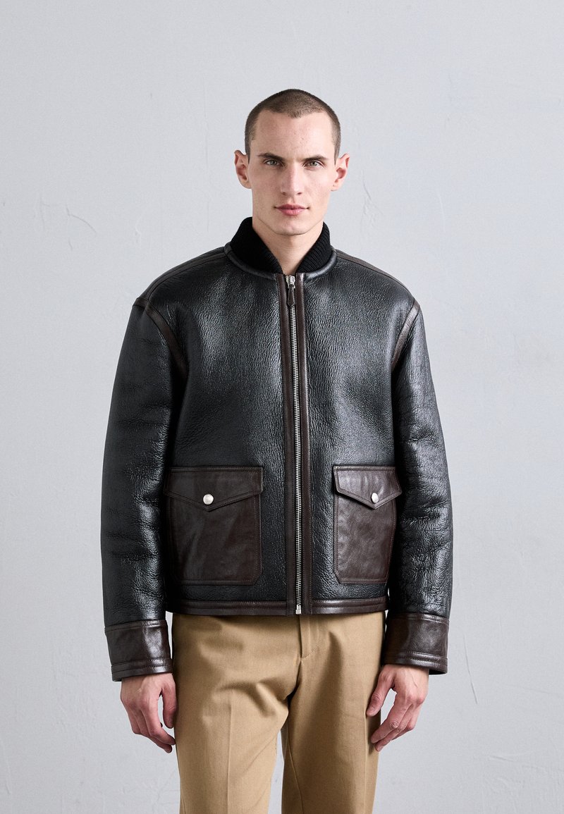 Bally - Chaqueta de cuero - black, Ampliar