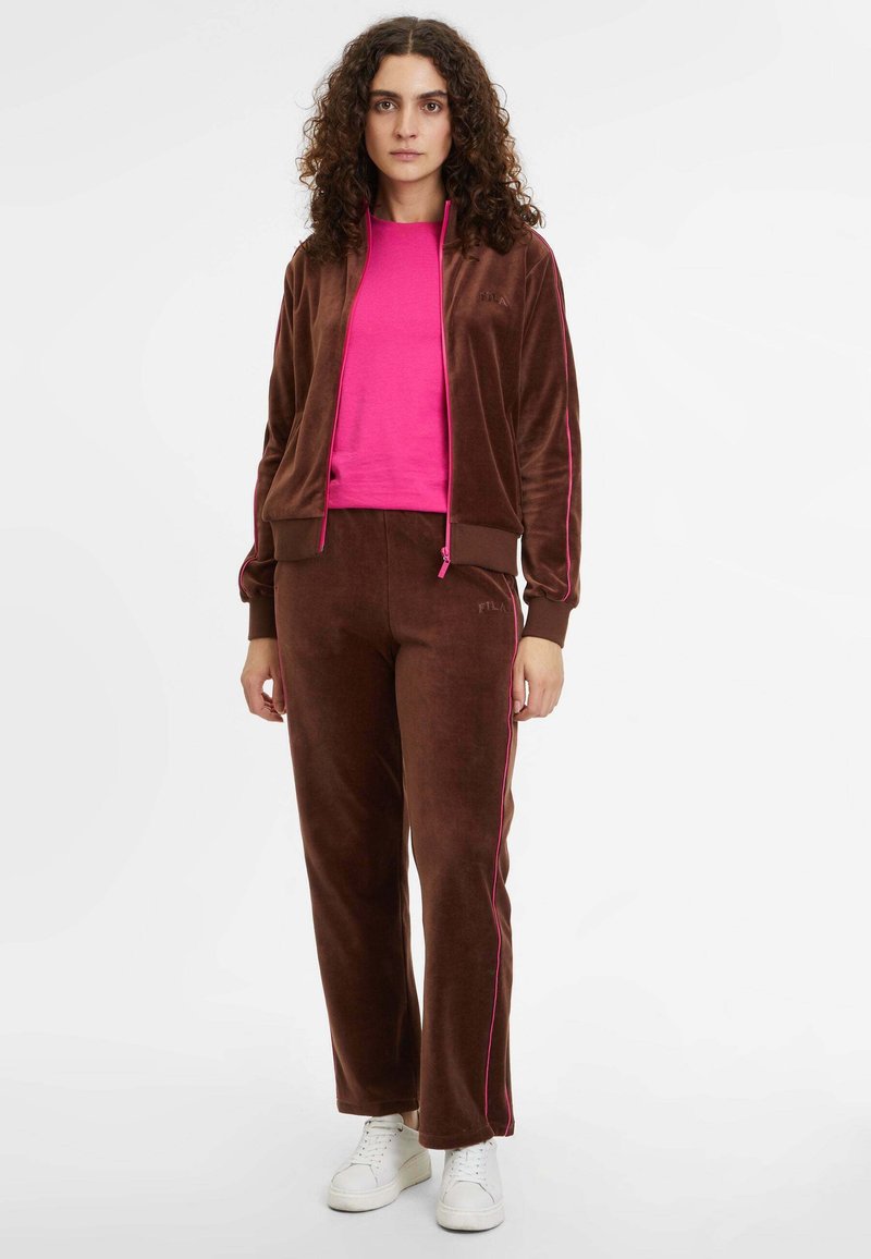 Fila Sweater met rits bruin Fila Sweater met rits bruin