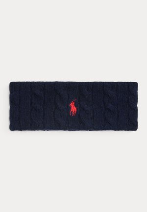 Polo Ralph Lauren CABLE KNIT WOOL CASHMERE HEADBAND - Fülmelegítők - hunter navy