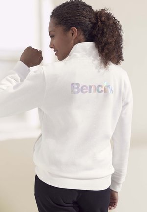 Zip-up sweatshirt - weiß