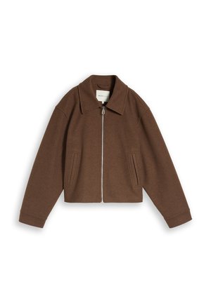 TOM TAILOR DENIM, TOM TAILOR DENIM JACKEN ÜBERGANGSJACKE MIT KRAGEN - Veste mi-saison - cool dark brown melange