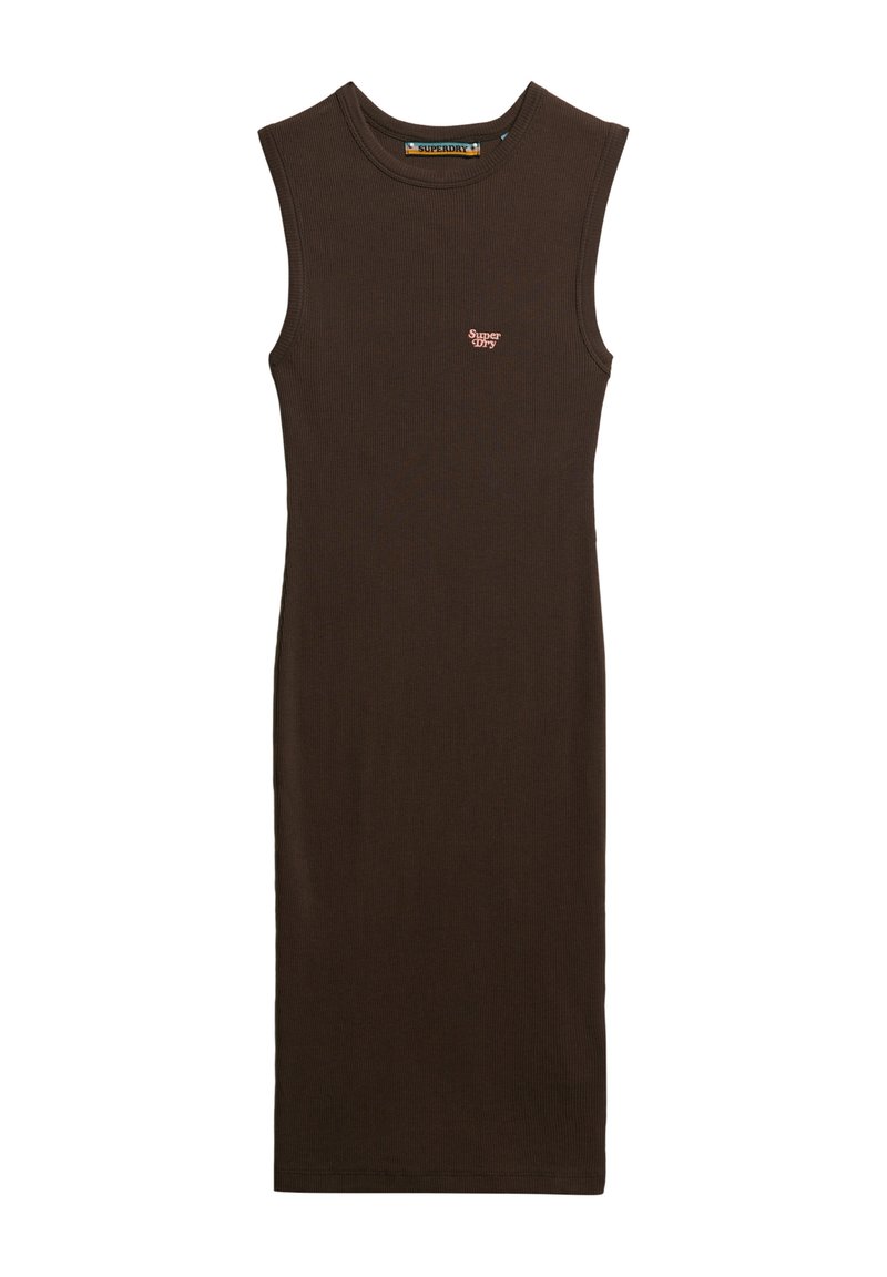 Superdry & Co Gebreide jurk bruin