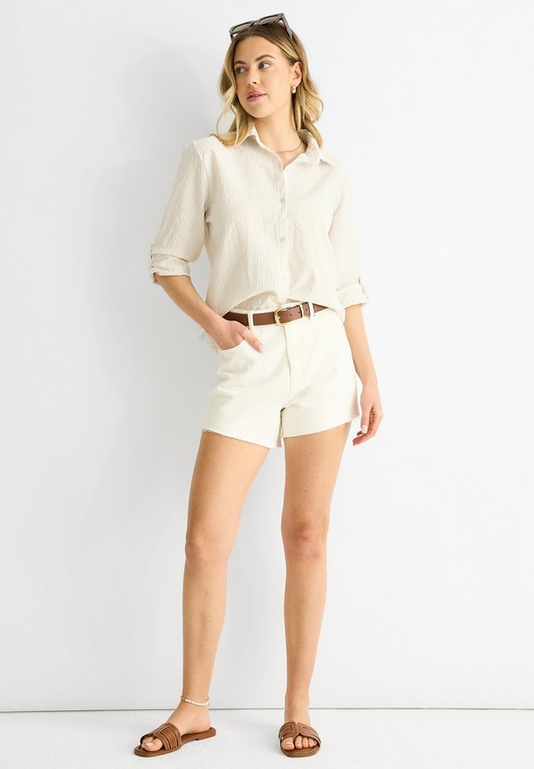 STRIPE - Hemdbluse - beige