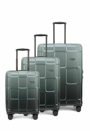 CRATE WILDLIFE ROLLEN SET 3-TEILIG - Wheeled suitcase - decendingblack