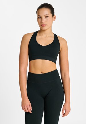 HIIT SEAMLESS V SHAPE PADDED - Sport-BH med mycket stöd - black
