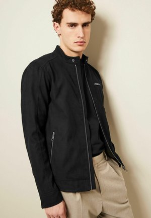 REGULAR FIT - Giacca in similpelle - black