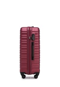 WITTCHEN MEDIUM SUITCASE WITH LUGGAGE TAG FROM ABS - Trolley - dark red