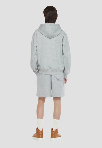 MCM KAPUZENPULLI ESSENTIAL MIT LOGO - Sweat zippé - grey