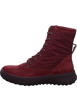 Think! Plateaustiefelette - merlot kombi