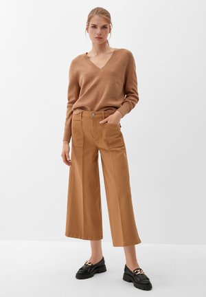 Flared Jeans - sandstein