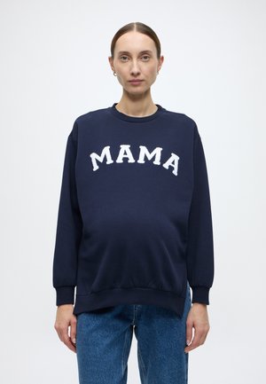 LONGLINE MAMA SWEATSHIRT - Φούτερ - evening blue tcx