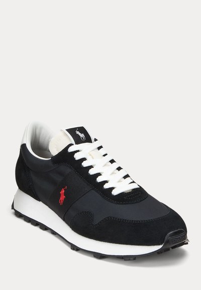 Polo Ralph Lauren PRL TRAIL 100 SUEDE & OXFORD SNEAKER UNISEX - Sporta apavi - black/deckwash white