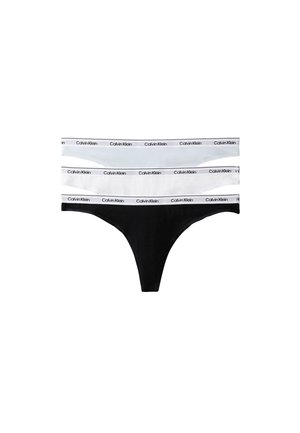 Calvin Klein Underwear, ICON LOGO 3 PACK - Τάνγκα - black/classic white/plein air
