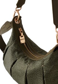 Borbonese CROISSANT SMALL - Borsa a mano - military green