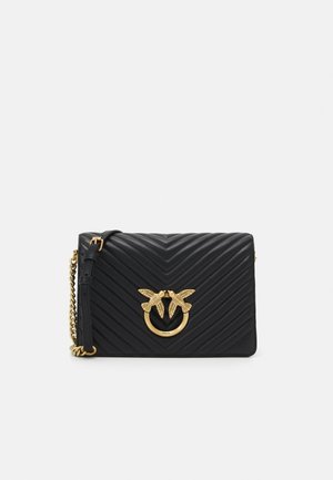 LOVE CLICK CLASSIC - Olkalaukku - nero/antique gold-coloured