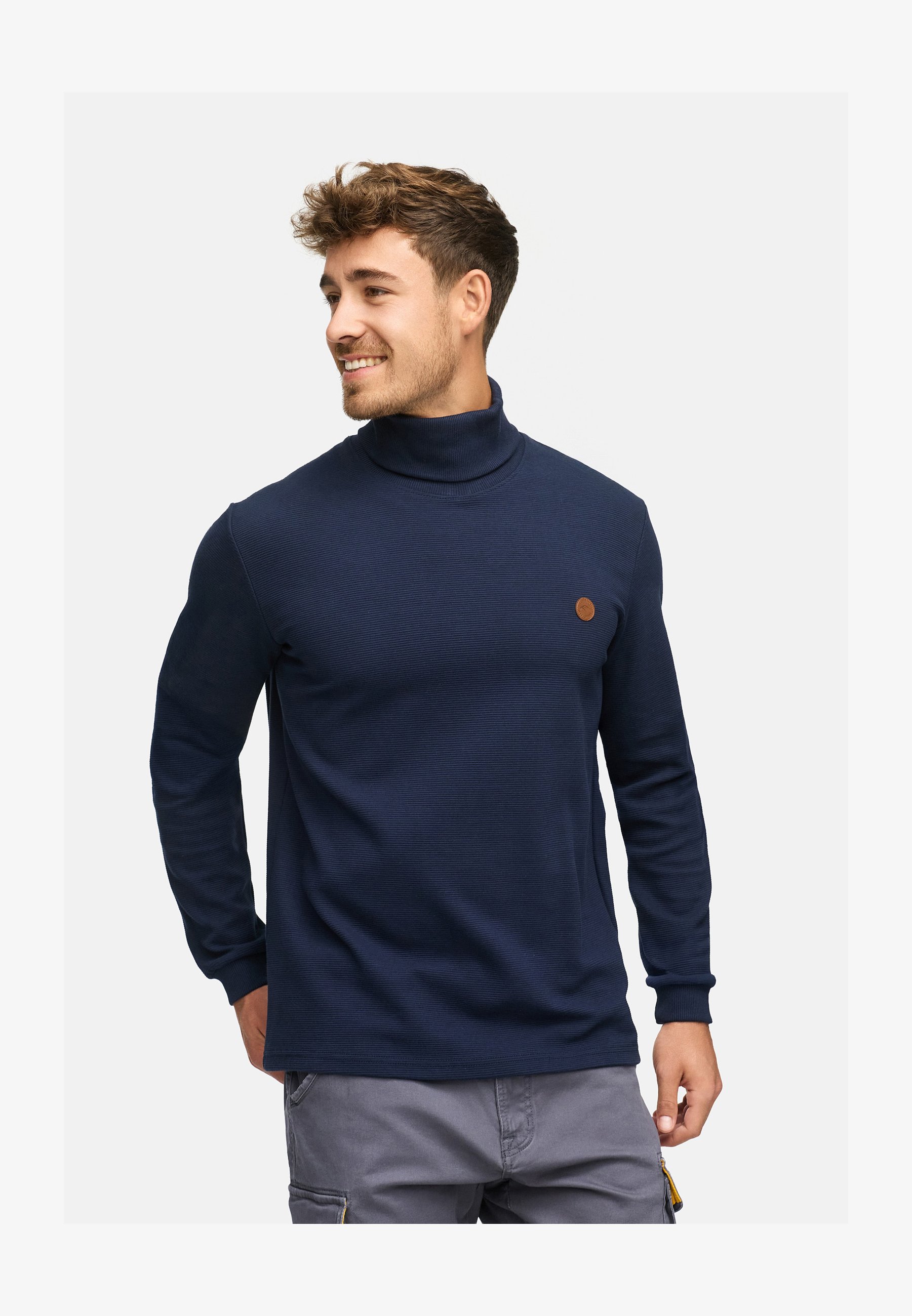 Indicode Uomo Eagon – Maglione A Collo Alto A Maniche Lunghe, Vestibilità Regolare, Morbido Ed Elastico (nero, Taglia L Esempio)