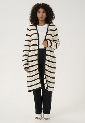 KCELINA - Kardigan - feather gray black stripe