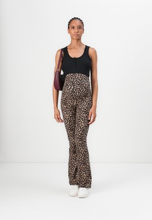 OLMLOVELY LEO FLARED PANT 2 PACK - Leggings - Trousers - black
