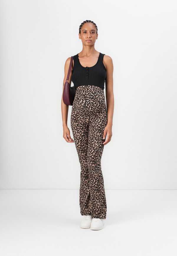 OLMLOVELY LEO FLARED PANT 2 PACK - Leggings - Trousers