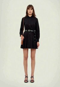 MICHAEL Michael Kors POPLIN PLEATED MINI DRESS - Φόρεμα πουκάμισο - black
