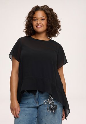 Fiorella Rubino, BLUSA ASIMMETRICA - Blouse - nero