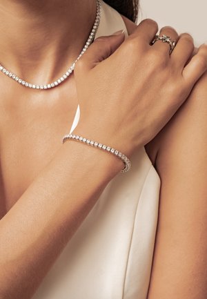 Hey Happiness, CRYSTAL TENNIS - Bracelet - silver-coloured