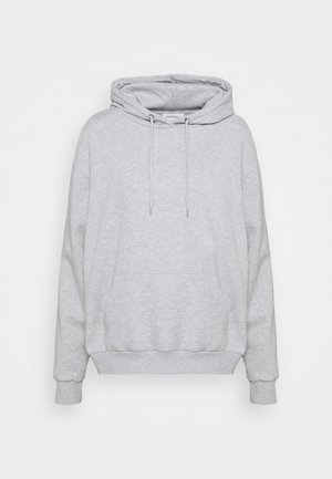 Sweat à capuche - mottled light grey