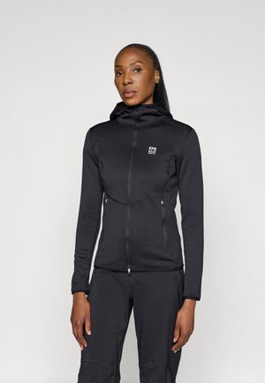 TUNGUDALUR HOODIE - Forro polar - black