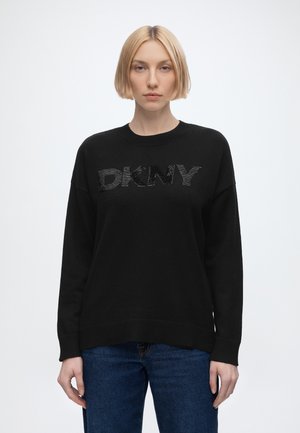DKNY EMBELLISHED  - Pullover - black/antique black